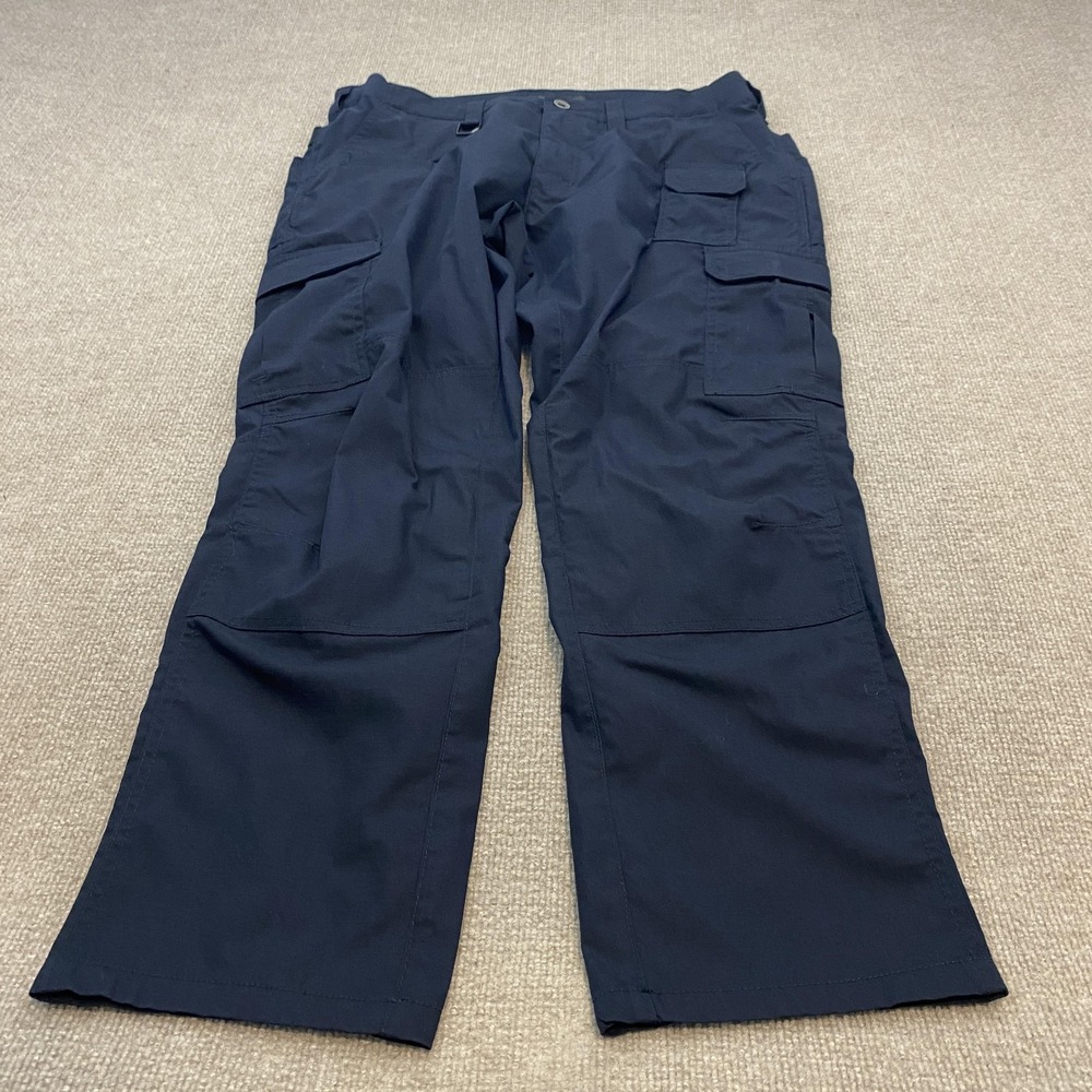 5.11 Tactical Pants Mens 36x30 Blue Cargo Polyester Workwear Outdoor Gorpcore
